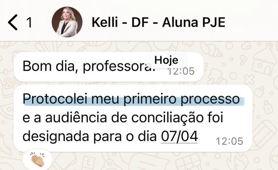 Kelli: primeiro processo protocolado