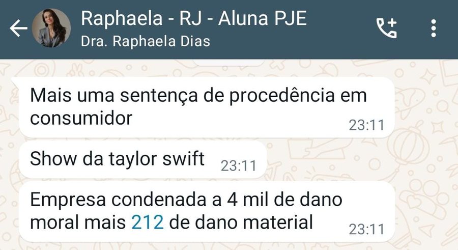 Depoimento de aluno PJE Autonomia