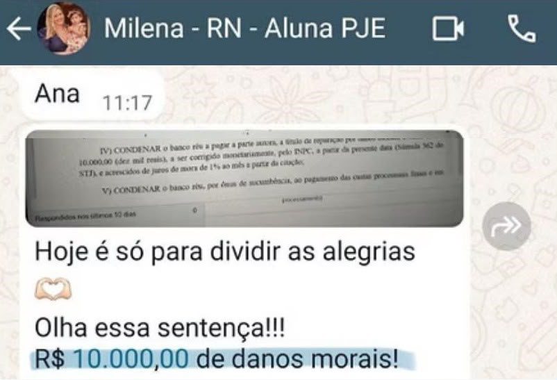 Milena: primeira sentença